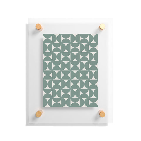 Colour Poems Patterned Shapes CLXX Floating Acrylic Print