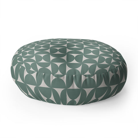 Colour Poems Patterned Shapes CLXX Floor Pillow Round