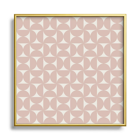 Colour Poems Patterned Shapes CLXXVIII Square Metal Framed Art Print