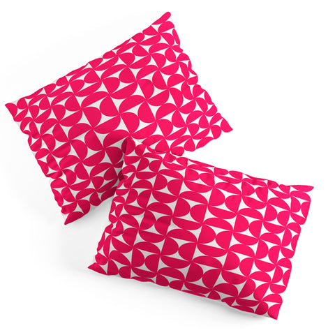 Colour Poems Patterned Shapes Viva Magenta Pillow Shams