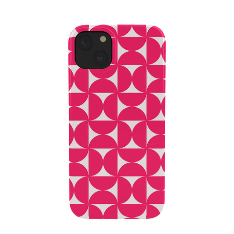 Colour Poems Patterned Shapes Viva Magenta Phone Case