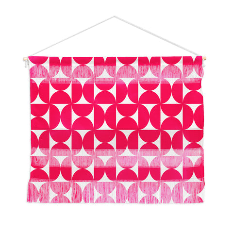 Colour Poems Patterned Shapes Viva Magenta Wall Hanging Landscape