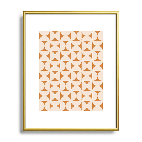Colour Poems Patterned Shapes XCVI Metal Framed Art Print