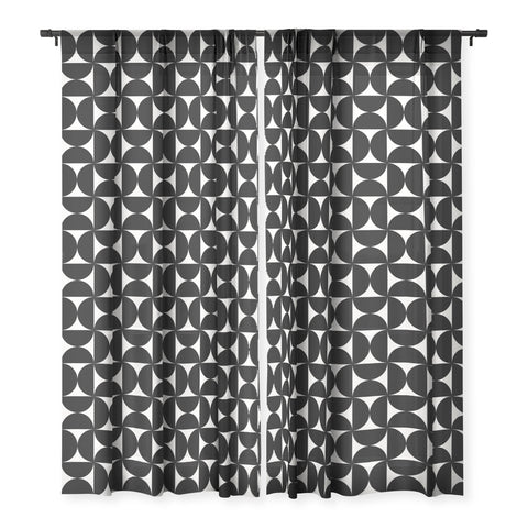 Colour Poems Patterned Shapes XVIII Sheer Window Curtain