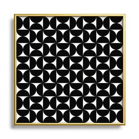 Colour Poems Patterned Shapes XVIII Square Metal Framed Art Print