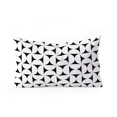 Colour Poems Patterned Shapes XX Oblong Throw Pillow