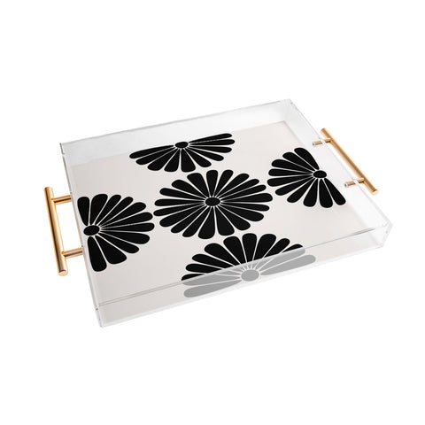 Colour Poems Retro Daisy I Acrylic Tray