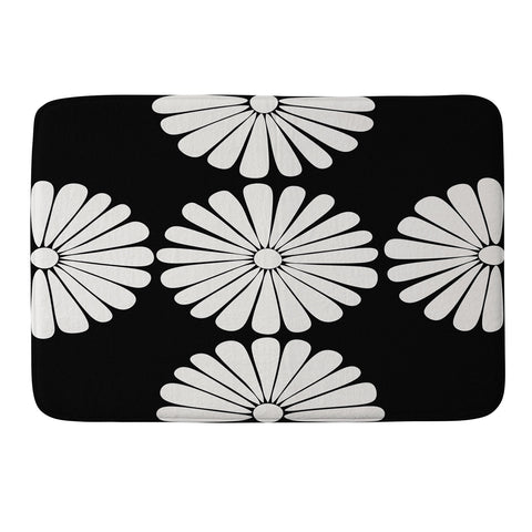 Colour Poems Retro Daisy II Memory Foam Bath Mat