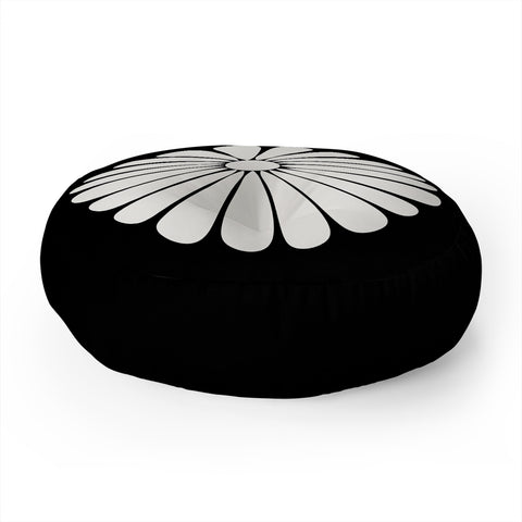 Colour Poems Retro Daisy II Floor Pillow Round