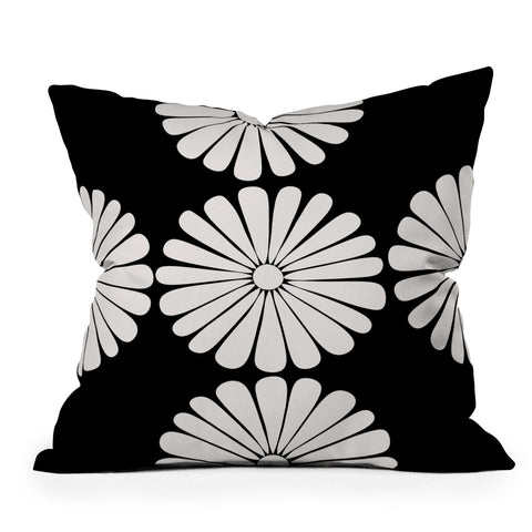 Colour Poems Retro Daisy II Throw Pillow