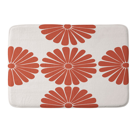 Colour Poems Retro Daisy III Memory Foam Bath Mat