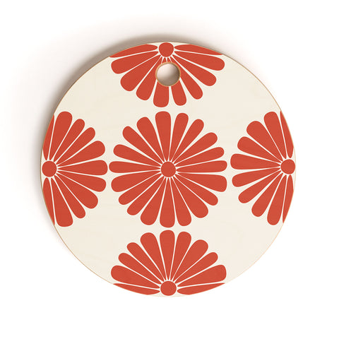 Colour Poems Retro Daisy III Cutting Board Round