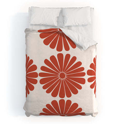 Colour Poems Retro Daisy III Duvet Cover