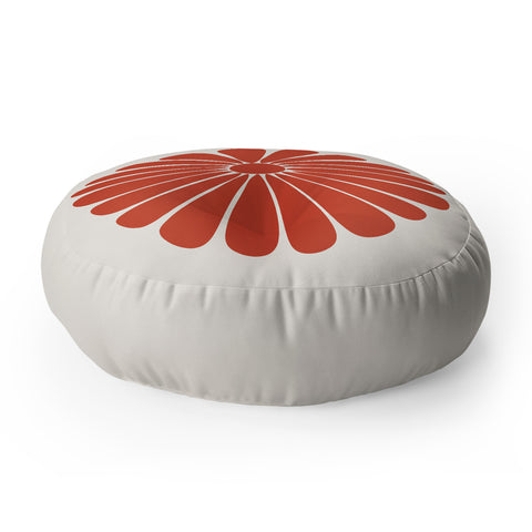 Colour Poems Retro Daisy III Floor Pillow Round