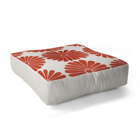 Colour Poems Retro Daisy III Floor Pillow Square