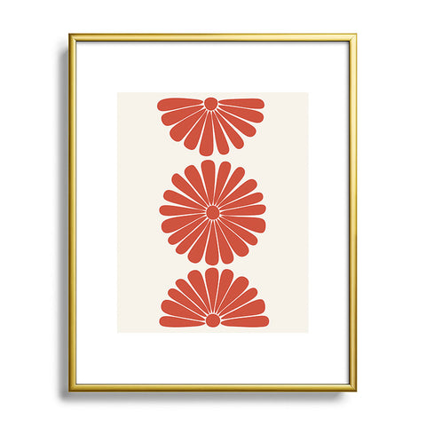 Colour Poems Retro Daisy III Metal Framed Art Print