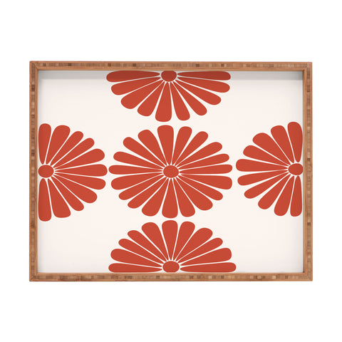 Colour Poems Retro Daisy III Rectangular Tray