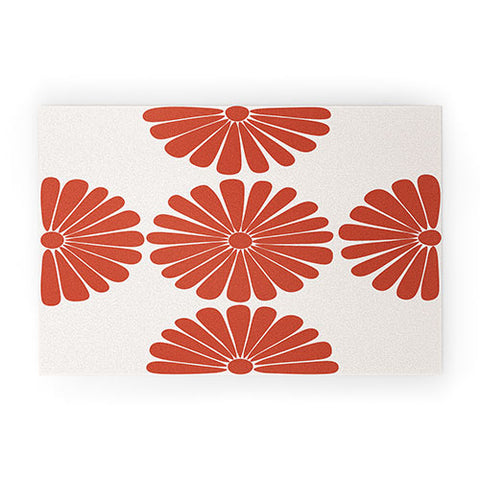 Colour Poems Retro Daisy III Welcome Mat