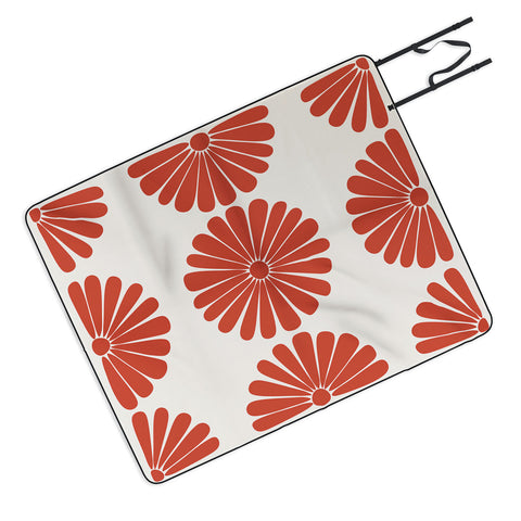 Colour Poems Retro Daisy III Picnic Blanket