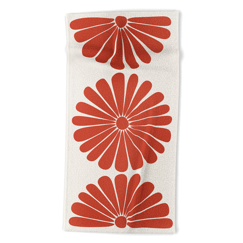 Colour Poems Retro Daisy III Beach Towel