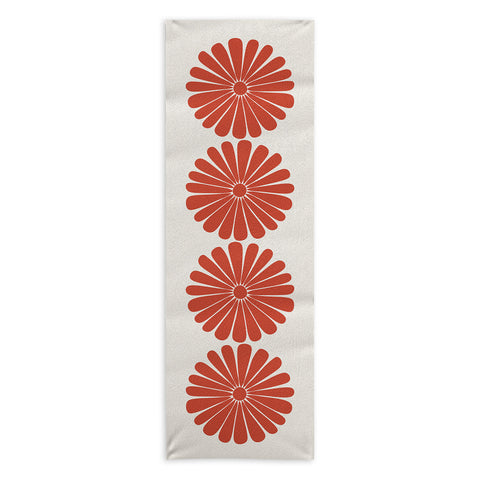 Colour Poems Retro Daisy III Yoga Towel