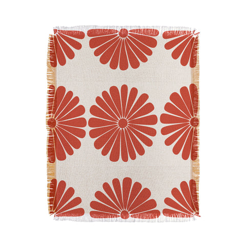 Colour Poems Retro Daisy III Throw Blanket