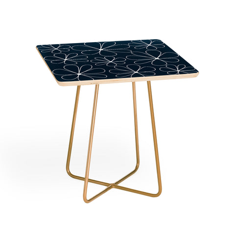 Colour Poems Retro Daisy Line Art III Side Table