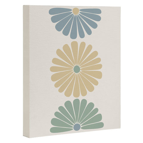 Colour Poems Retro Daisy Multicolor I Art Canvas