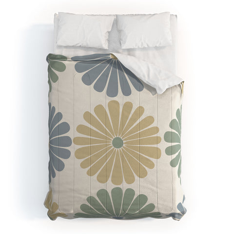 Colour Poems Retro Daisy Multicolor I Comforter