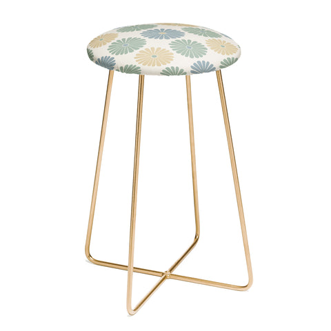 Colour Poems Retro Daisy Multicolor I Counter Stool