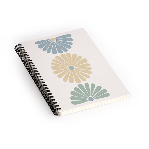 Colour Poems Retro Daisy Multicolor I Spiral Notebook