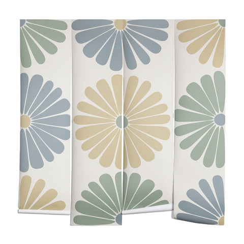 Colour Poems Retro Daisy Multicolor I Wall Mural