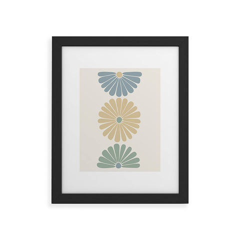 Colour Poems Retro Daisy Multicolor I Framed Art Print