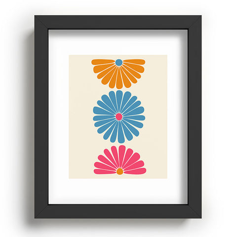 Colour Poems Retro Daisy Multicolor II Recessed Framing Rectangle
