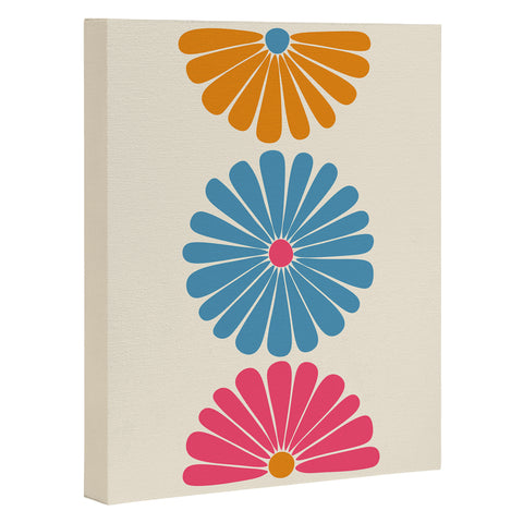 Colour Poems Retro Daisy Multicolor II Art Canvas