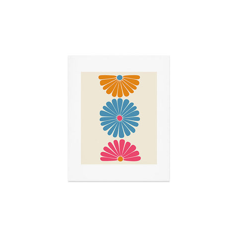 Colour Poems Retro Daisy Multicolor II Art Print