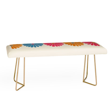 Colour Poems Retro Daisy Multicolor II Bench