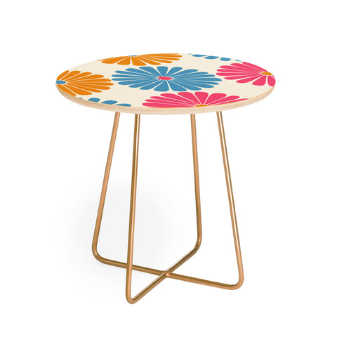 Colour Poems Retro Daisy Multicolor II Round Side Table