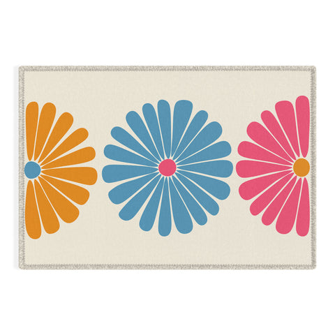 Colour Poems Retro Daisy Multicolor II Outdoor Rug