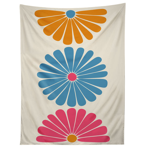 Colour Poems Retro Daisy Multicolor II Tapestry
