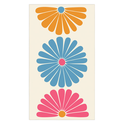 Colour Poems Retro Daisy Multicolor II Tablecloth