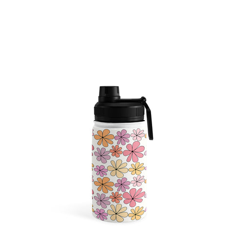 Colour Poems Retro Daisy Multicolor IV Water Bottle
