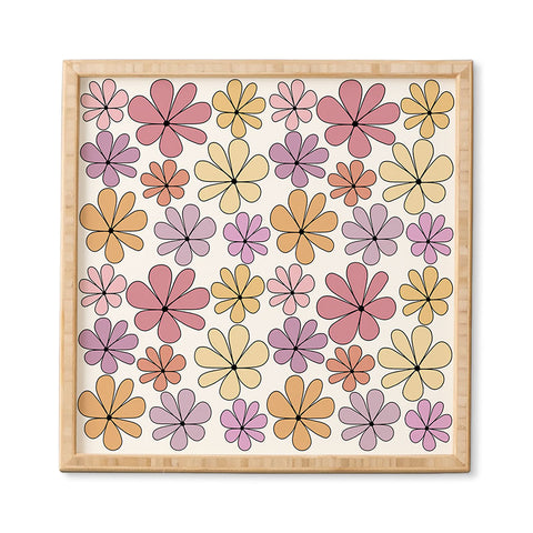 Colour Poems Retro Daisy Multicolor IV Framed Wall Art