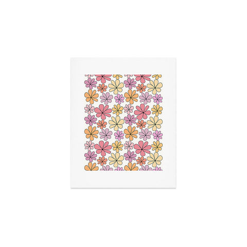 Colour Poems Retro Daisy Multicolor IV Art Print