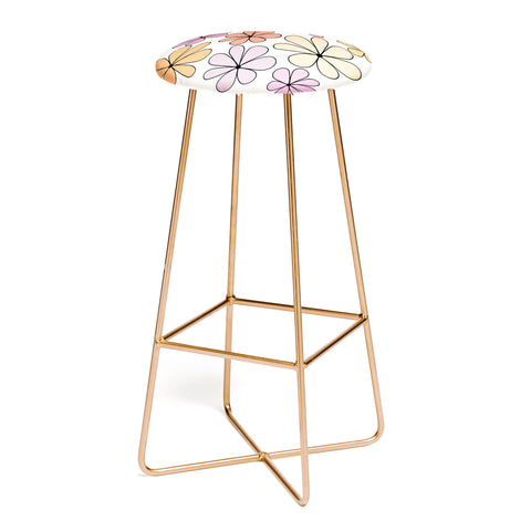 Colour Poems Retro Daisy Multicolor IV Bar Stool