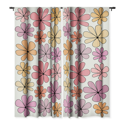 Colour Poems Retro Daisy Multicolor IV Blackout Non Repeat