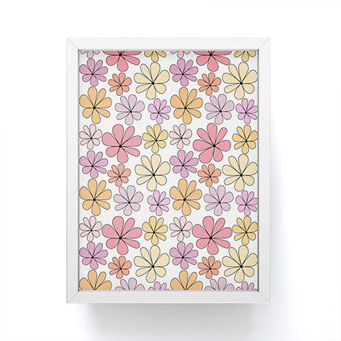 Colour Poems Retro Daisy Multicolor IV Framed Mini Art Print