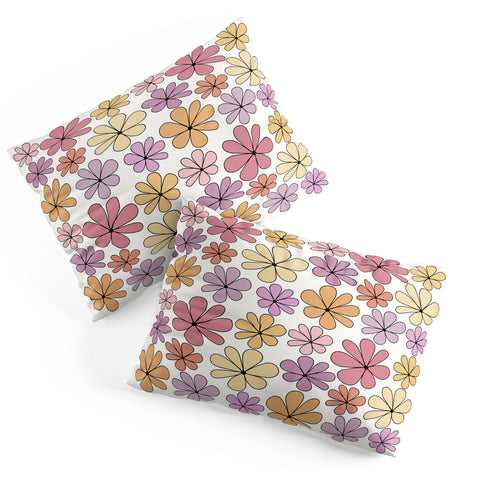 Colour Poems Retro Daisy Multicolor IV Pillow Shams