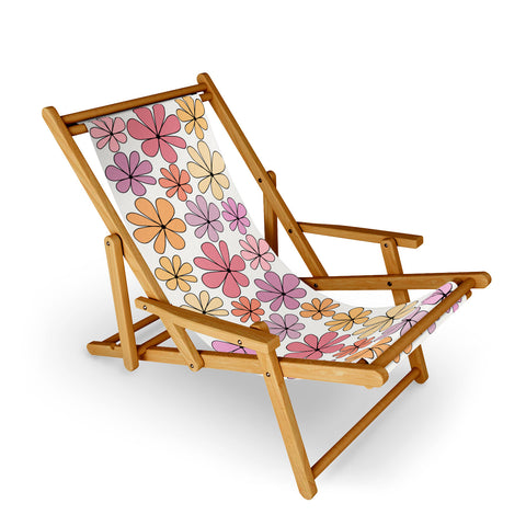 Colour Poems Retro Daisy Multicolor IV Sling Chair