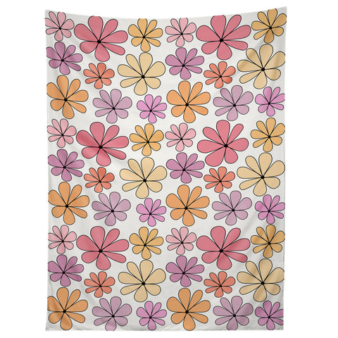 Colour Poems Retro Daisy Multicolor IV Tapestry